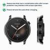 Комплект от 2 капака Kwmobile с безопасно стъкло за Amazfit Balance, прозрачен/черен, пластмаса, KWM0000254M002C