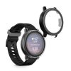 Комплект 2 капака Kwmobile със защитно стъкло за Garmin vivoactive 5/Active 5, прозрачни/черни, пластмасови, KWM0000254N002C