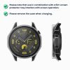 Комплект 2 капака Kwmobile със защитно стъкло за Huawei Watch GT 4 (46 мм), прозрачен/черен, пластмаса, KWM0000254O002C