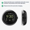 Комплект от 2 калъфа Kwmobile със защитно стъкло за Google Pixel Watch 2/Pixel Watch, прозрачни, пластмасови, KWM0000254R001C