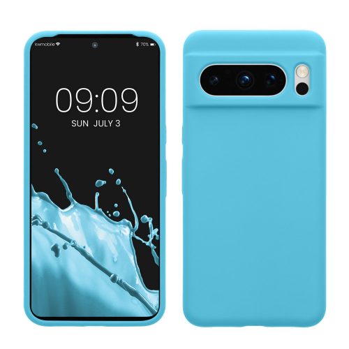 Калъф Kwmobile за Google Pixel 8 Pro, светло син, силикон, KWM0000208G032C