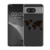 Калъф Kwmobile за Google Pixel 8, прозрачен/черен, силикон, KWM000020JN002C