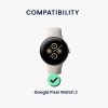 Комплект от 4 адаптера Kwmobile с 20 мм щипка за каишка за Google Pixel Watch 2, сребрист/черен, стомана, KWM0000255L001C