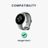 Kwmobile USB кабел за зареждане за Google Pixel Watch 2, черен, пластмаса, KWM0000255M001C