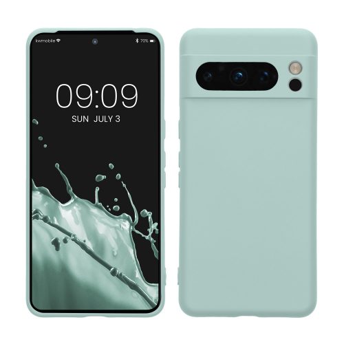 Калъф Kwmobile за Google Pixel 8 Pro, светло зелен, силикон, KWM0000208M005C