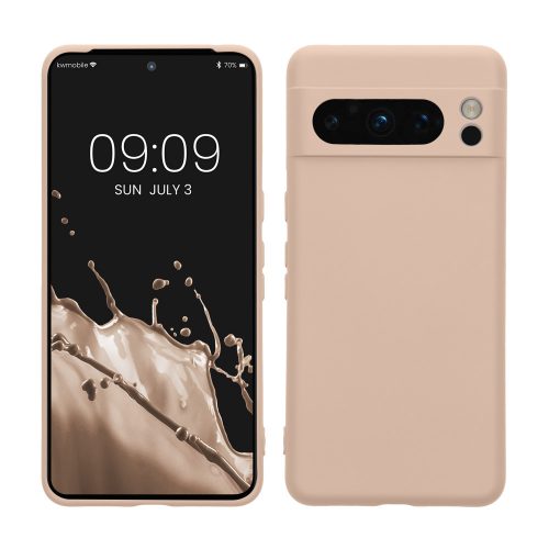 Калъф Kwmobile за Google Pixel 8 Pro, кремав, силикон, KWM0000208M007C