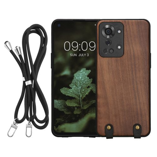 Калъф Kwmobile за OnePlus Nord 2T, кафяв, дърво, KWM000022PB001C