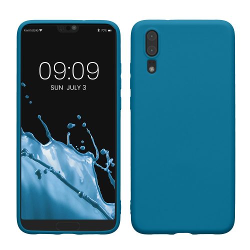 Калъф Kwmobile за Huawei P20, син, силикон, KWM000008PX013C