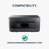 Капак Kwmobile за принтер Epson Expression Premium XP-7100, светло сив, текстил, KWM0000192E002C