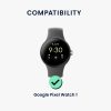 Комплект от 4 адаптера Kwmobile 20 mm за щипка за каишка за Google Pixel Watch, черен/златен, стомана, KWM0000256W003C