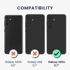 Калъф Kwmobile за Samsung Galaxy A05s, прозрачен/черен, силикон, KWM000021NG001C