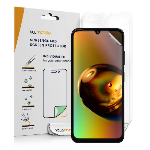 Комплект от 6 защитни фолиа Kwmobile за Samsung Galaxy A05s, прозрачни, пластмасови, KWM000021NI001C