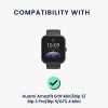 Докинг стойка Kwmobile за Amazfit GTR Mini/Bip 3/Bip 3 Pro, черен, силикон, KWM0000257E001C