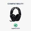 Комплект от 2 възглавнички за уши Kwmobile за Logitech G733, сиво, текстил, KWM000013NU003C