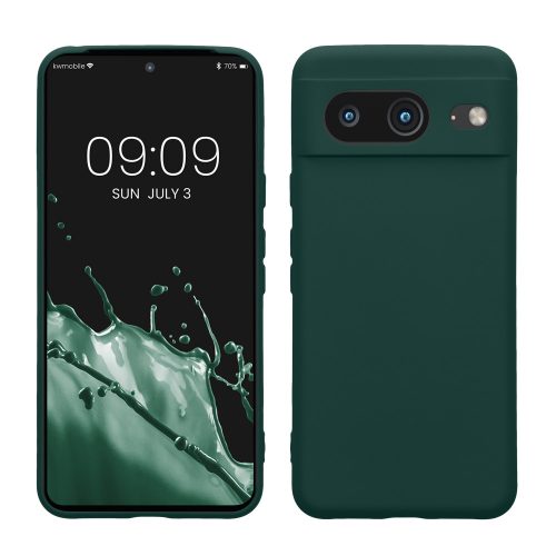 Калъф Kwmobile за Google Pixel 8, тъмно зелен, силикон, KWM0000208L014C