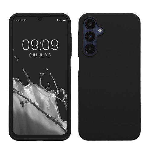 Калъф Kwmobile за Samsung Galaxy A25, черен, силикон, KWM000021MV001C