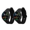 Комплект 2 каишки Kwmobile за Xiaomi Mi Watch Color Sport/S1 Active, черен, силикон, KWM000016JX005C