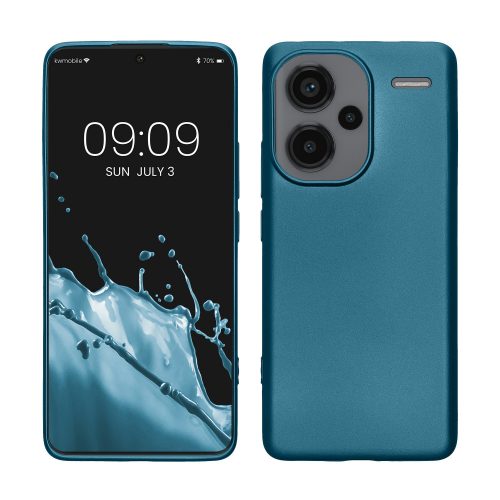 Калъф Kwmobile за Xiaomi Redmi Note 13 Pro Plus 5G, син, силикон, KWM000020KJ001C