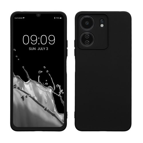 Калъф Kwmobile за Xiaomi Poco C65/Redmi 13C, черен, силикон, KWM000020KN001C