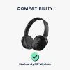 Комплект от 2 възглавнички за уши Kwmobile за Skullcandy Riff Wireless, черни, еко кожа, KWM0000257V001C