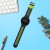 Каишка Kwmobile за Xiaomi Mi Watch/Mi Watch Color Sport, черен/зелен, силикон, KWM0000258C002C