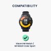 Комплект от 2 защитни фолиа Kwmobile за Xiaomi Mi Watch/Mi Watch Color Sport, прозрачно/черно, полимер, KWM0000258D001C