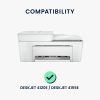 Капак Kwmobile за принтер HP Deskjet 4155e/Deskjet 4120e, светло сив, текстил, KWM000018KR002C