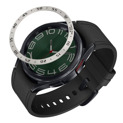 Kwmobile Dial Frame за Samsung Galaxy Watch 6 Classic, сребрист, алуминий, KWM000024TL002C