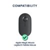 Kwmobile Калъф за мишка Apple Magic Mouse, черен, силикон, KWM0000259K001C