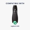 Калъф за дистанционно управление Kwmobile за Logitech R 400, черен, силикон, KWM0000259M001C