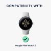 Докинг стойка Kwmobile за Google Pixel Watch 2, черен, силикон, KWM0000259O001C