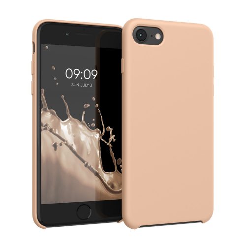 Калъф Kwmobile за Apple iPhone 8/iPhone 7/iPhone SE 2, кремав, силикон, KWM0000085I140C