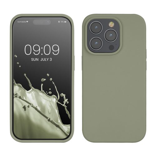 Калъф Kwmobile за Apple iPhone 14 Pro, зелен, силикон, KWM000016NK035C