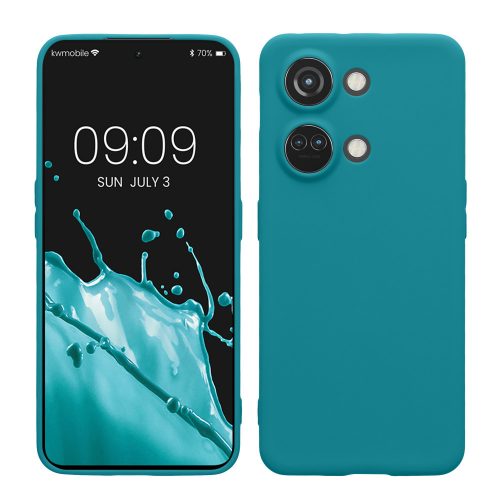 Калъф Kwmobile за OnePlus Nord 3 5G, зелен, силикон, KWM0000204U005C