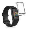 Комплект от 2 калъфа Kwmobile за Fitbit Charge 6/Charge 5, черен/сребрист, силикон, KWM0000144U005C