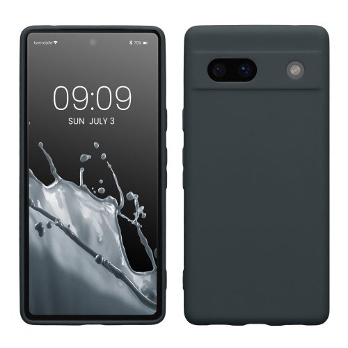 Калъф Kwmobile за Google Pixel 7a, тъмно сив, силикон, KWM000019YF019C