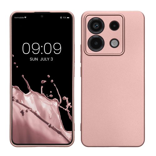 Калъф Kwmobile за Xiaomi Redmi Note 13 Pro 5G/Poco X6, розов, силикон, KWM000020LE002C