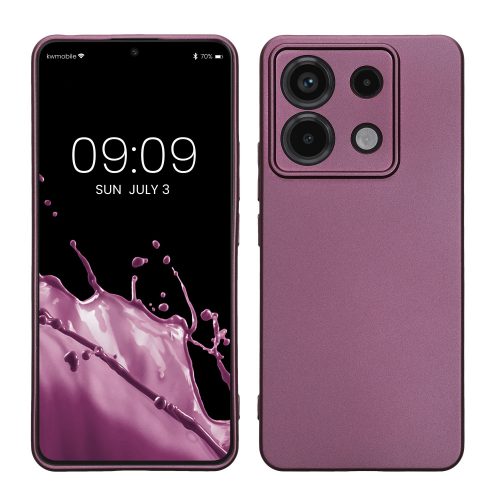 Калъф Kwmobile за Xiaomi Redmi Note 13 Pro 5G/Poco X6, лилав, силикон, KWM000020LE003C