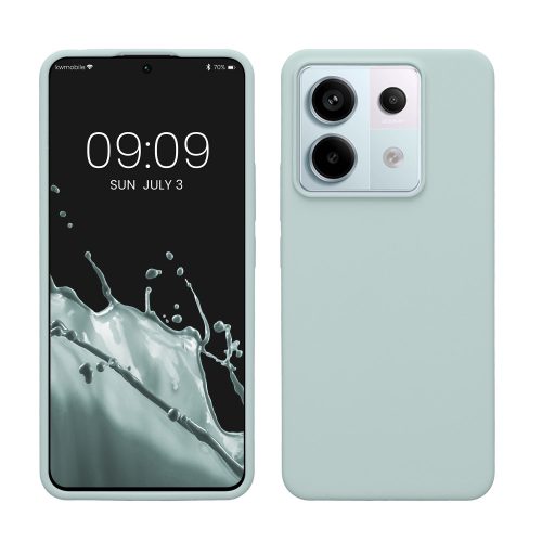 Калъф Kwmobile за Xiaomi Redmi Note 13 Pro 5G/Poco X6, светло зелен, силикон, KWM000020LF005C