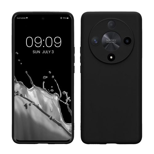 Калъф Kwmobile за Honor Magic6 Lite/X9b, черен, силикон, KWM000020LG001C