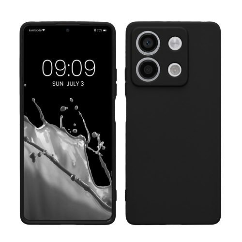 Калъф Kwmobile за Xiaomi Redmi Note 13, черен, силикон, KWM000020LK001C