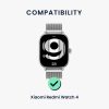 Комплект 2 каишки Kwmobile за Xiaomi Redmi Watch 4, черен/бежов, силикон, KWM000025BA002C