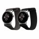 Комплект от 2 каишки Kwmobile за Google Pixel Watch 2/Pixel Watch, черен/сив, найлон, KWM000025BF001C