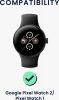 Комплект от 2 каишки Kwmobile за Google Pixel Watch 2/Pixel Watch, черен/тъмно зелен, найлон, KWM000025BF003C