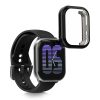 Комплект от 2 калъфа Kwmobile за Amazfit Active, прозрачен/черен, силикон, KWM000025BI001C