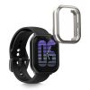 Комплект от 2 калъфа Kwmobile за Amazfit Active, черен/сребрист, силикон, KWM000025BI002C