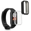 Комплект от 2 калъфа Kwmobile за Xiaomi Smart Band 8 Active/Redmi Band 2, прозрачен/черен, силикон, KWM000025BJ001C