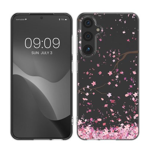 Калъф Kwmobile за Samsung Galaxy A54 5G, розов/прозрачен, силикон, KWM000021PX002C