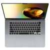 Капак клавиатура Kwmobile за Apple MacBook Air M2 (2022), черен, силикон, KWM000025BR001C