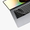 Капак клавиатура Kwmobile за Apple MacBook Air M2 (2022), черен, силикон, KWM000025BR001C